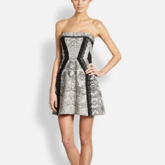 BCBG Maxazria Sophiani dress Fit & Flare Black Combo - Picture 1 of 6